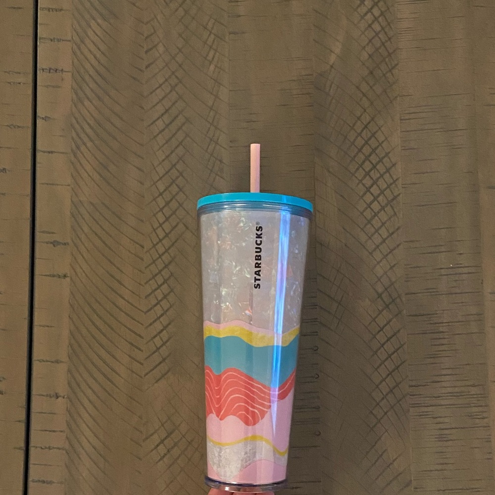 NWT Starbucks Teal Shimmer Tumbler🌴